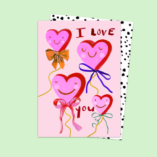 Bow Heart Love You Card