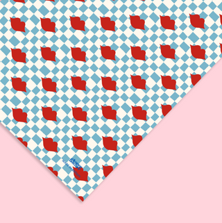 Checkerboard Lips Gift Wrap