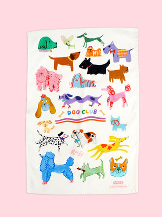 Dog Club Tea Towel