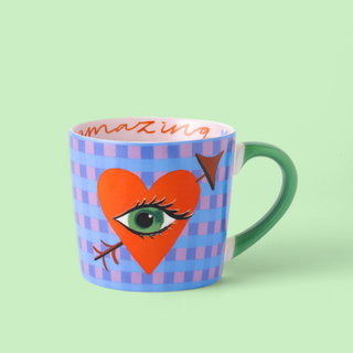 You Are Amazing Heart Eye Mug