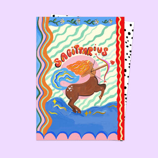 Sagittarius Zodiac Card