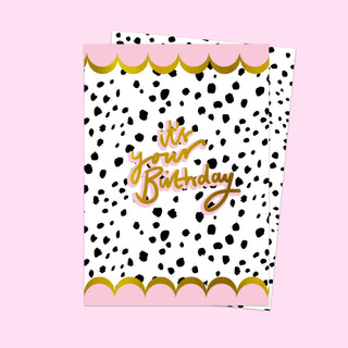 It's your Birthday Dalmatian Dot Card