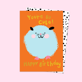 Cutie Hamster Birthday Card