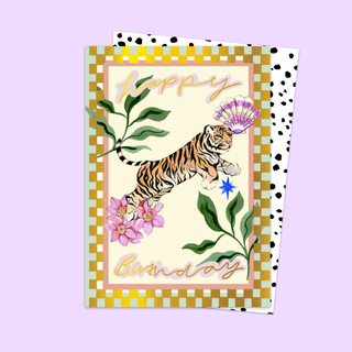 Oriental Icons Birthday Card