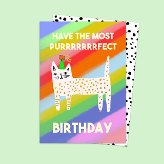 Purrrrfect Birthday Card