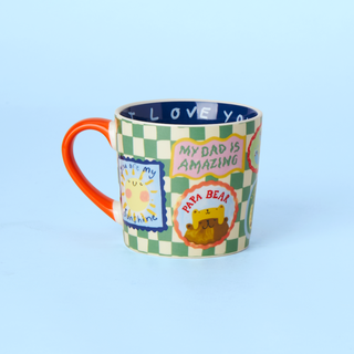 Checkerboard King Dad Mug