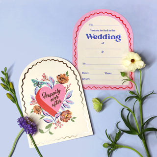 Vintage Floral Wedding Invitations