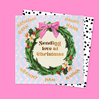 Grandma Wreath Christmas Card