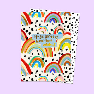 Hugs, Kisses & Rainbow Wishes Card