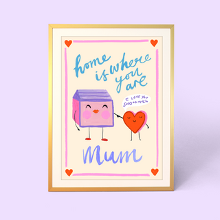 Home is Where You Are Mum Print