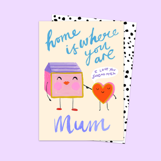 Home Is Where You Are Mum Card