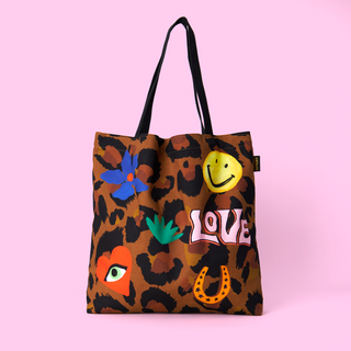 Leopard Icon Tote Bag