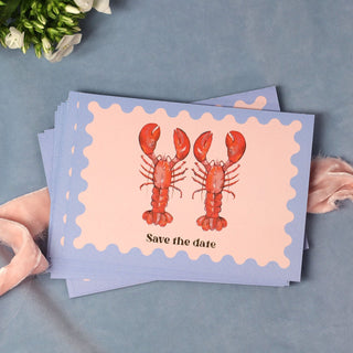 Lobster Love Save The Date Cards