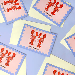 Lobster Love Save The Date Cards