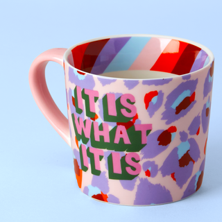 It Is What It Is Leopard Mug