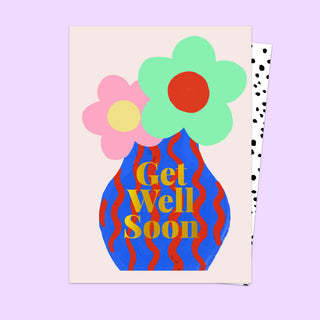 Get Well Soon Vase Card