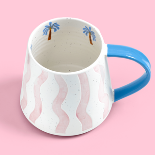 Electric Coast Pink Wave Mug