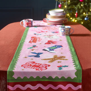 Christmas Festive Icon Table Runner