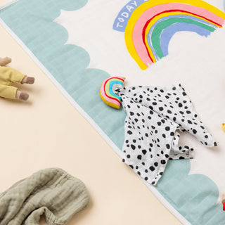 Baby Rainbow Muslin Comforter