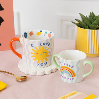 Adult & Infant Mug Set