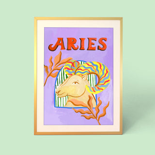 Aries Zodiac Print