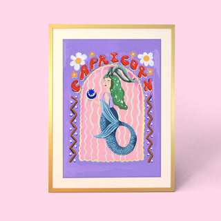 Capricorn Zodiac Print