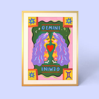 Gemini Zodiac Print