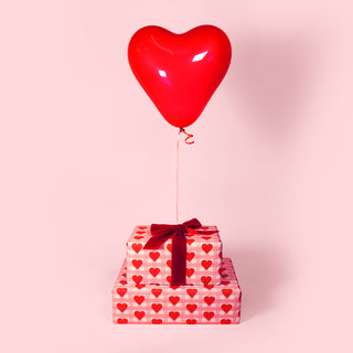 Gingham Hearts Gift Wrap