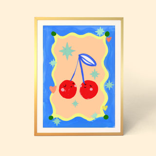 Happy Cherries Print