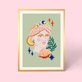 Ocean & Sky Goddess Print