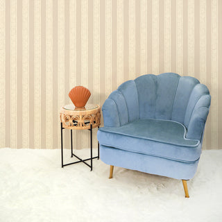 Roman Stripe Cream Wallpaper