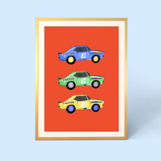 Racing Cars Print