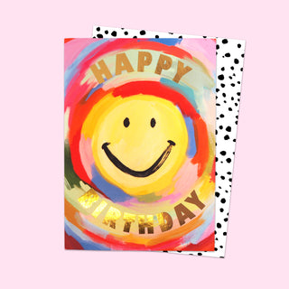 Rainbow Smiley Card