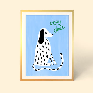 Stay Chic Dalmatian Dog Print