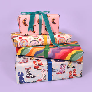 Rainbow Waves Gift Wrap